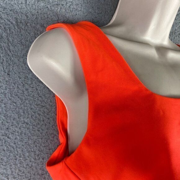 Fashion Nova Top Crop Orange Size Large Cropped Women's‎ Neon Sleeveless Stretch - Picture 6 of 11